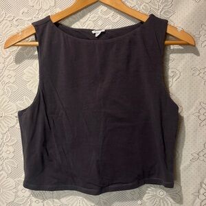💋3 for $25 GARAGE basics cropped tank top in a grey/purple